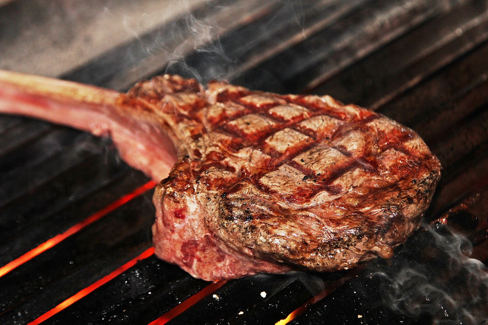 Char-grilled steak